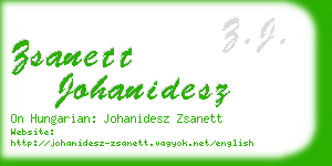 zsanett johanidesz business card